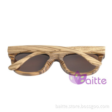 wood framed fashion sunglasses zebra wood sunglasses